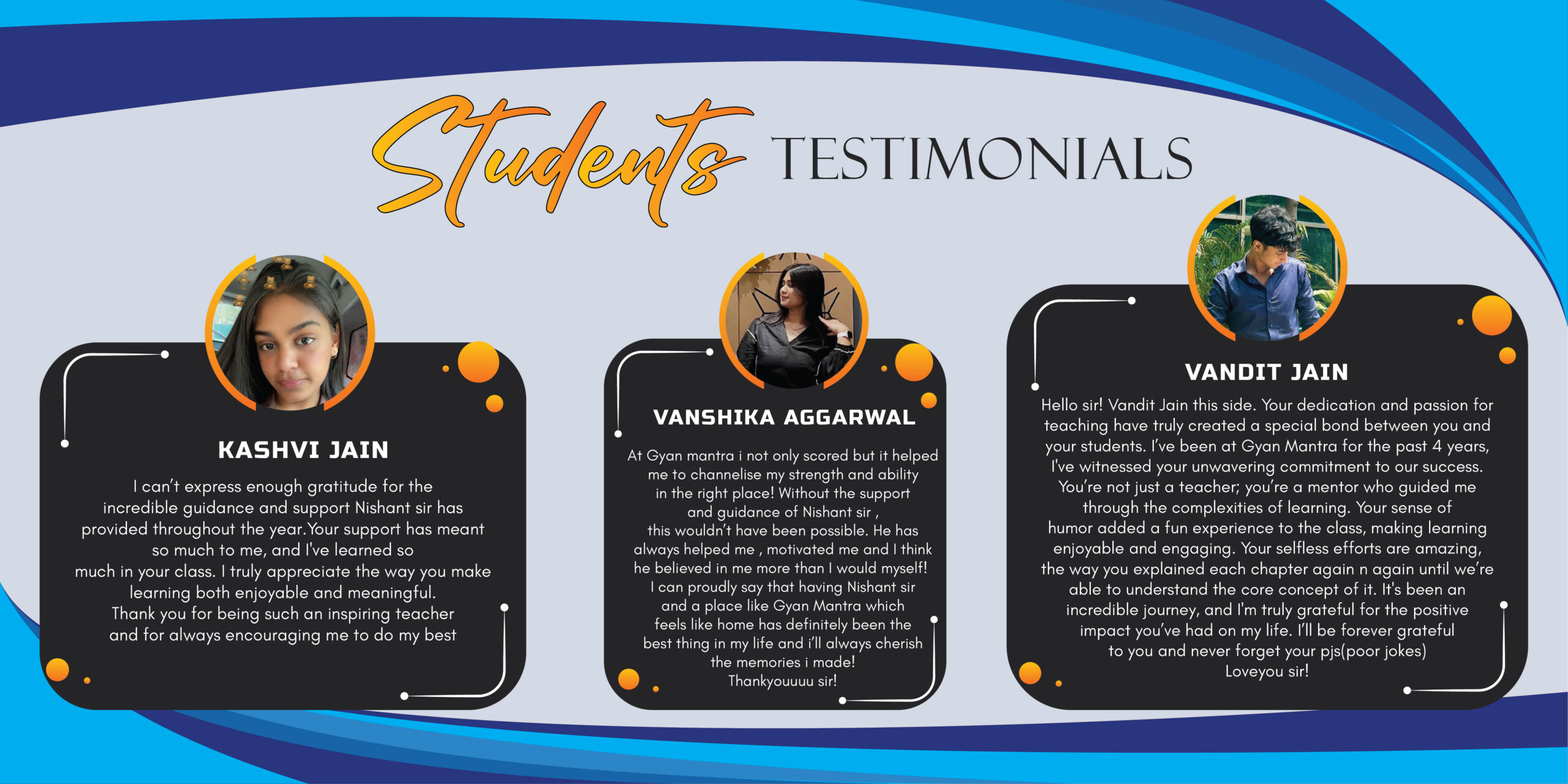 GYAN MANTRA TESTIMONIALS 2024-25 BATCH -39
