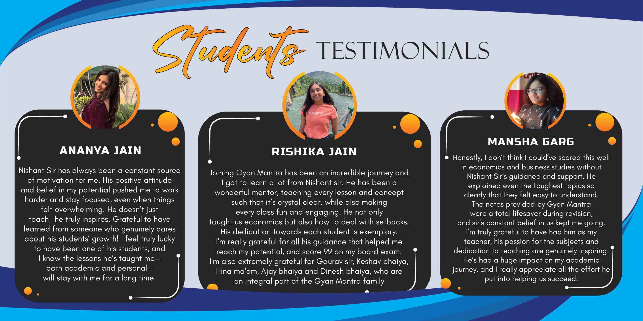 GYAN MANTRA TESTIMONIALS 2024-25 BATCH -40